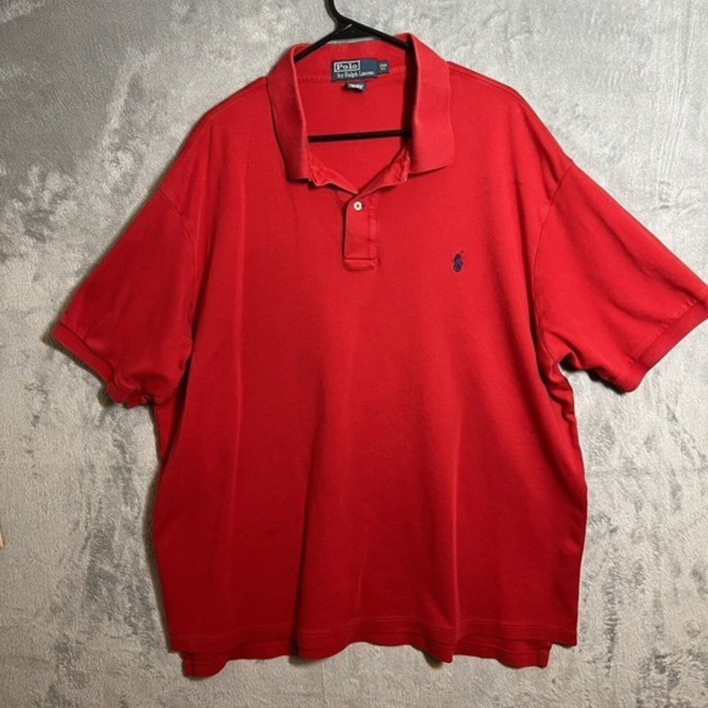 Polo Ralph Lauren Shirt Mens‎ 2XB XXL Red Short Sleeve Classic Golf Big